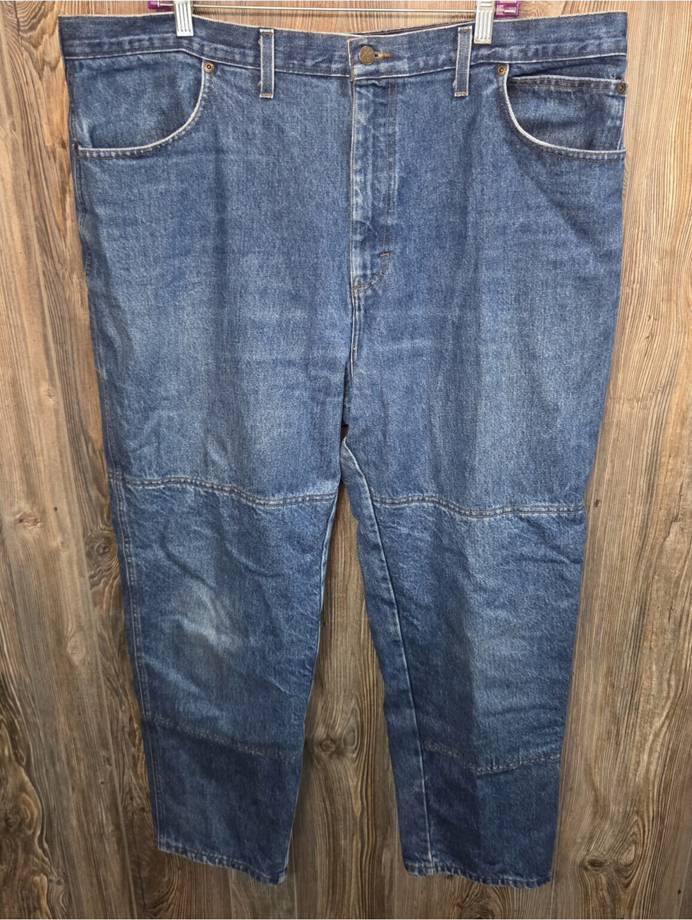 Draggin Jeans Kevlar Lined Denim Dbl Knee Motorcycle Riding Men 42x30 USA Made